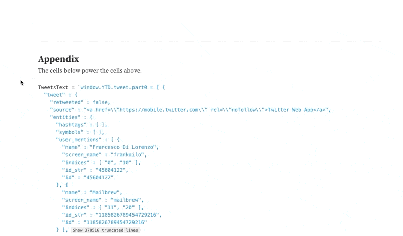 javascript json code project