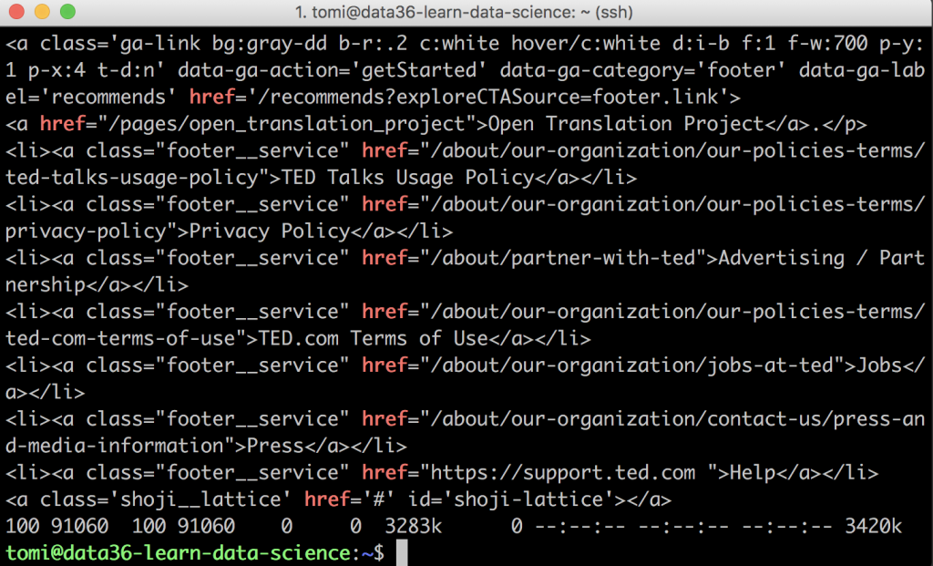 grep for href web scraping
