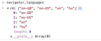 navigator languages data query website