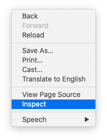 inspect code website