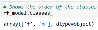 model classes random forest python scikit
