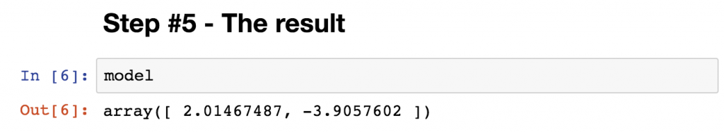 regression coefficient and intercept python numpy polyfit