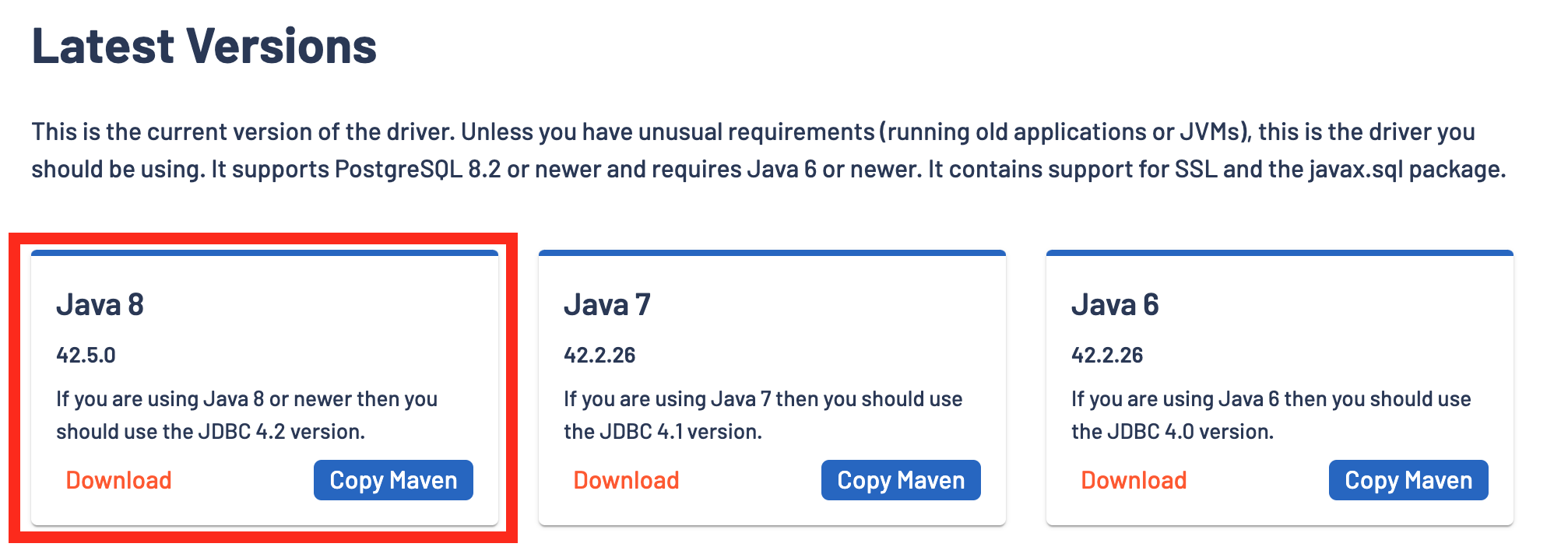 SQL Workbench postgresql driver jdbc 42
