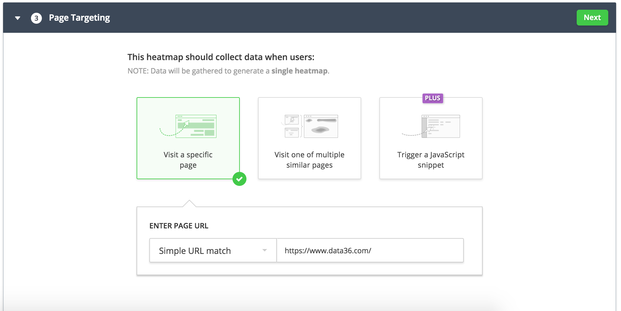 step3 - collect data on which pages
